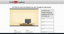 Desktop Screenshot of buildmydownlines.com