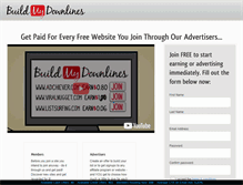 Tablet Screenshot of buildmydownlines.com